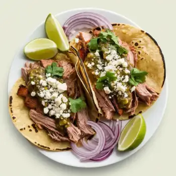 Crispy Carnitas Tacos with Homemade Salsa Verde