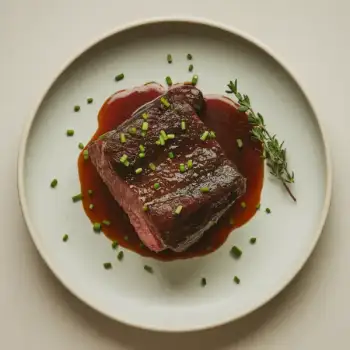 Red Wine & Garlic Braised Short Ribs