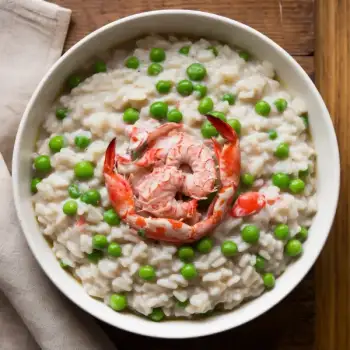 Fresh Crab & Pea Risotto