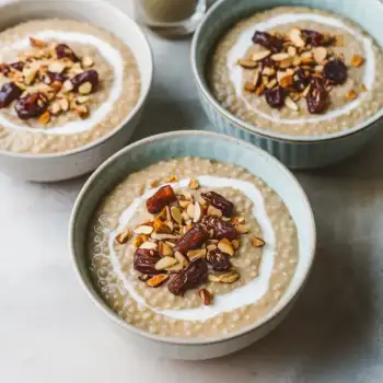 Coconut Quinoa Porridge with Toasted Almonds