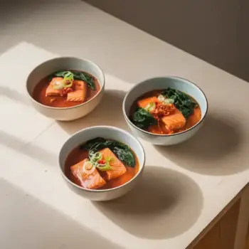 Simple Salmon and Kimchi Stew