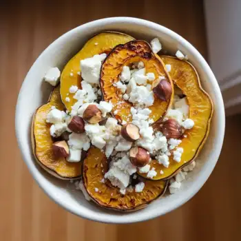 Delicata Squash with Feta & Hazelnuts