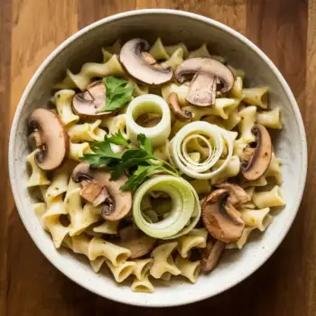 One Pot Mushroom-Leek Pasta
