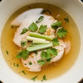 Fragrant Lemongrass and Lime Leaf Chicken Broth