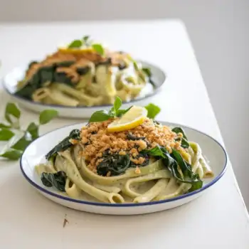 Creamy Swiss Chard Pasta With Leeks, Tarragon, and Lemon Zest