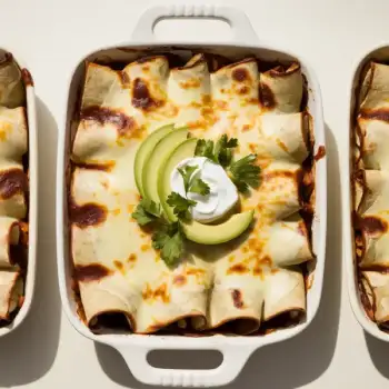 Savory Roasted Chicken & Poblano Enchiladas