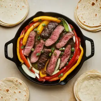 Sizzling Steak and Pepper Fajitas