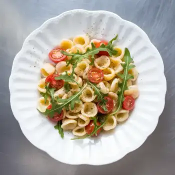 Tomato-Arugula Orecchiette with Pecorino