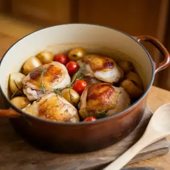 Herbaceous Chicken Thighs with Shallots and White Wine