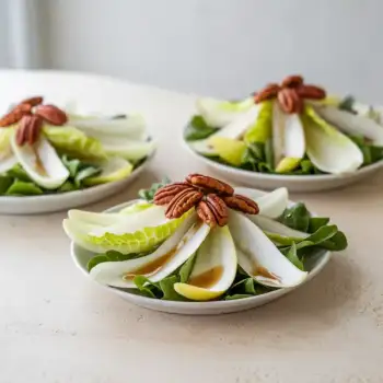 Crisp Endive and Pear Salad with Sweet Maple-Glazed Pecans