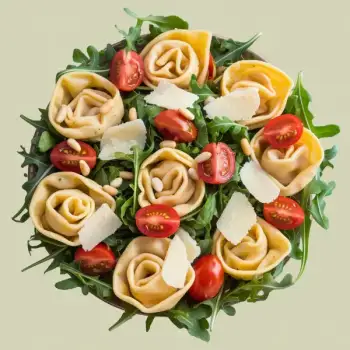 Tortellini & Arugula Salad with Toasted Pine Nuts