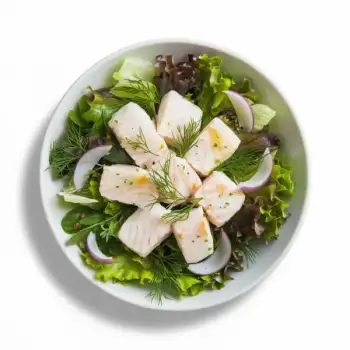 Poached Fish Salad with Shallots and Herbs