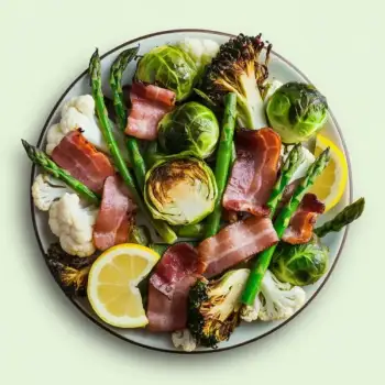 Roasted Brussels Sprouts with Bacon and Lemon