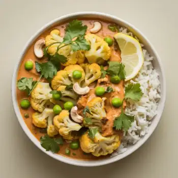 Fragrant Cauliflower & Cashew Curry with Coconut