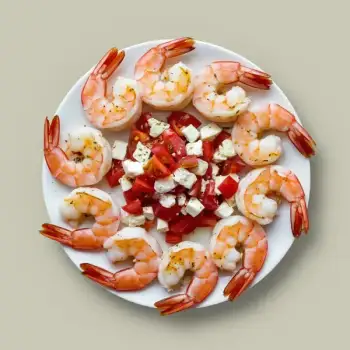 Broiled Shrimp with Tomato & Feta Relish