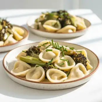 Orecchiette with Creamy Leeks and Broccoli Rabe