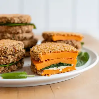 Homemade Sweet Potato & Quinoa Veggie Burger