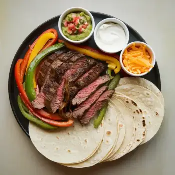 Sizzling Skirt Steak Fajitas