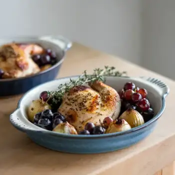 Sheet-Pan Chicken With Shallots and Grapes