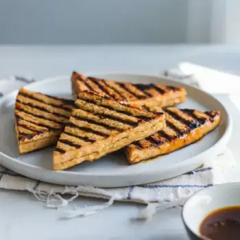 Savory Smoked Tempeh Triangles