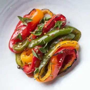 Charred Marinated Bell Peppers