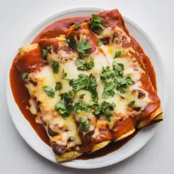 Cheesy Black Bean Enchiladas