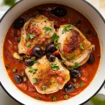 Braised Chicken Puttanesca