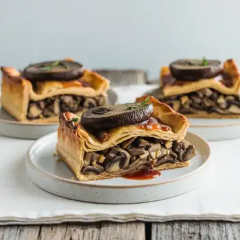 Savory Portobello & Mixed Mushroom Puff Pastry