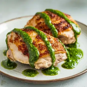 Crispy Peruvian Chicken with Zesty Cilantro Sauce