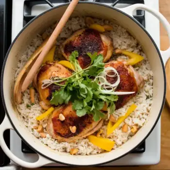 Sticky Coconut Chicken and Rice