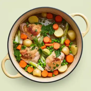 Rustic Spring Chicken and Veggie Stew