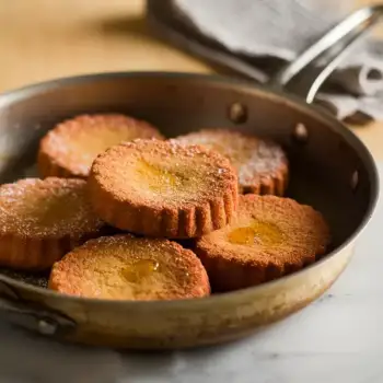 Fried Semolina Spice Cakes with Orange Blossom Water