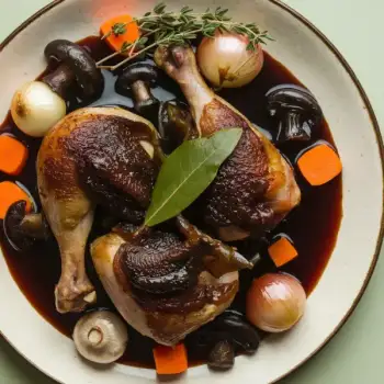 Burgundy Chicken with Wine and Herbs (Coq au Vin)