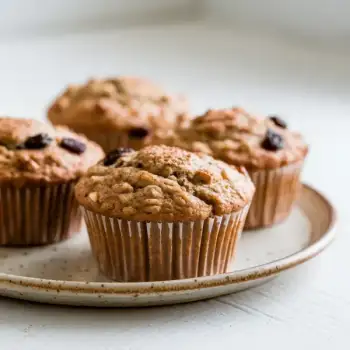 Hearty Applesauce & Oat Bran Muffins