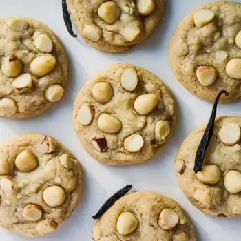 Vanilla Bean White Chocolate Macadamia Cookies