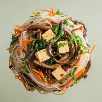 Taiwanese-Style Vermicelli with Shiitake and Tofu