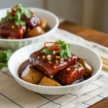 Spicy Braised Pork in Hoisin Sauce