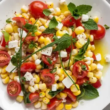 Summer Corn and Tomato Salad with Feta and Mint