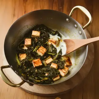 Saag Tofu: Spinach and Tofu with a Kick of Spices