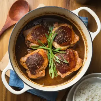 Braised Chicken Thighs in Filipino-Style Adobo