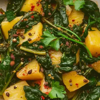 Spiced Spinach and Potato Sauté (Saag Aloo)