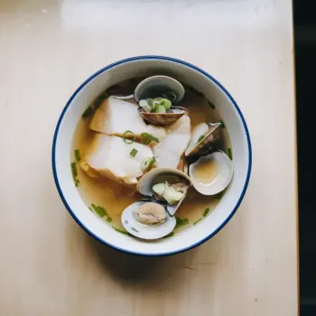 Dashi with Cod and Clams
