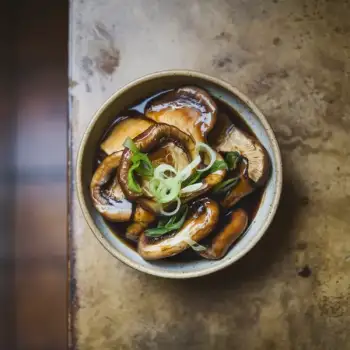 Maitake Mushrooms with Ginger, Scallion and Soy