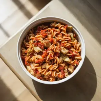 Sun-dried Tomato and Artichoke Pasta