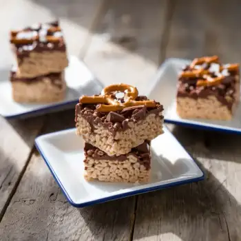 Chocolate-Pretzel Rice Krispies Treats