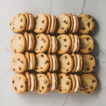 Chocolate Chip Cookie Ice Cream Sandwiches