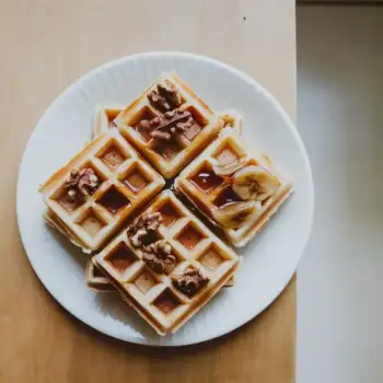 Banana & Walnut Delight Waffles