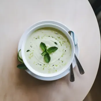 Chilled Cucumber Mint Yogurt Soup
