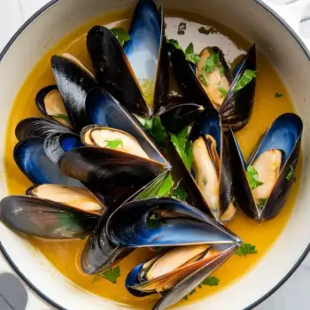 Steamed Mussels with Garlic and Parsley