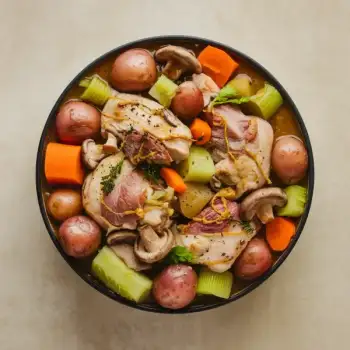 Rustic Slow-Cooked Chicken and Vegetable Stew